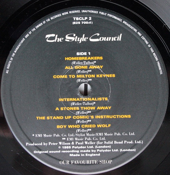 The Style Council - Our Favourite Shop (Vinyl, LP, Album)