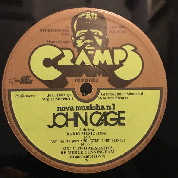John Cage - John Cage (Vinyl, LP, Album, Reissue, Stereo, Mono) Mint (M) / Mint (M)