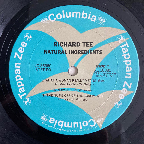 Richard Tee - Natural Ingredients (Vinyl, LP, Album) Very Good Plus (VG+) / Very Good Plus (VG+)