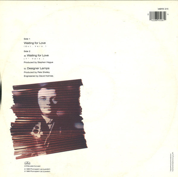 Pete Shelley - Waiting For Love (Vinyl, 12", 45 RPM) Very Good Plus (VG+) / Very Good Plus (VG+)