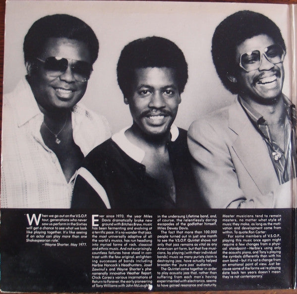 The V.S.O.P. Quintet - The Quintet (Vinyl, LP, Album)