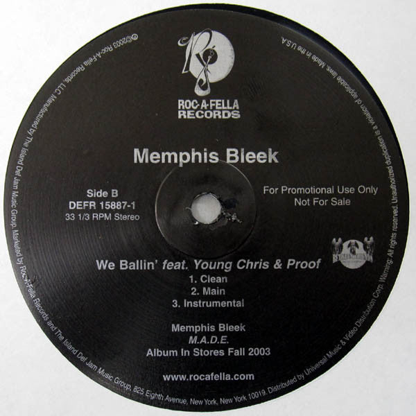 Memphis Bleek - Need Me In Your Life (Vinyl, 12", Single, Promo) Very Good Plus (VG+) / Very Good Plus (VG+)