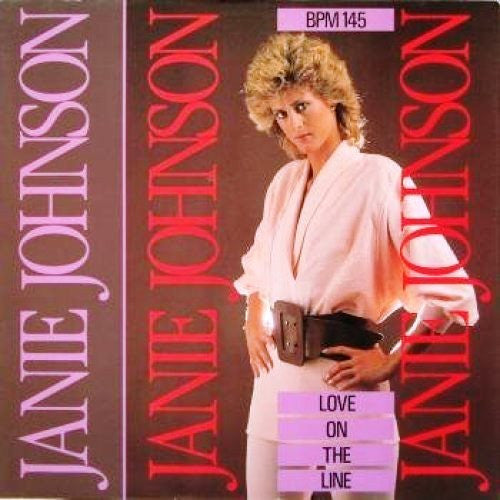 Janie Johnson - Love On The Line (Vinyl, 12", 45 RPM, Maxi-Single) Very Good (VG) / Very Good Plus (VG+)