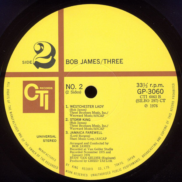 Bob James - Three (Vinyl, LP, Album)