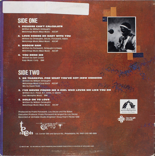 William DeVaughn - Figures Can't Calculate The Love I Have For You (Vinyl, LP, Album) Mint (M) / Mint (M)