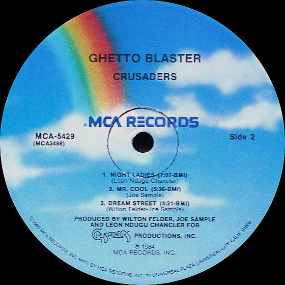 The Crusaders - Ghetto Blaster (Vinyl, LP, Album, Stereo) Good Plus (G+) / Very Good Plus (VG+)