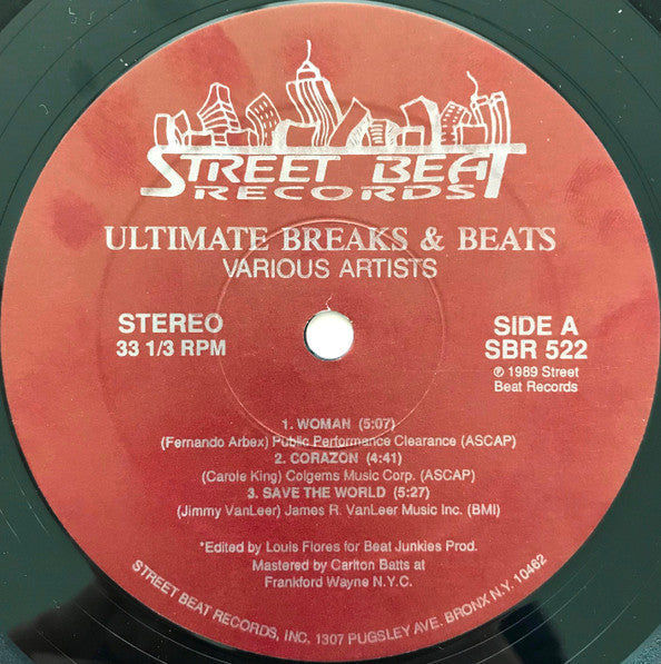 Various - Ultimate Breaks & Beats (Vinyl, LP, Compilation, Unofficial Release) Good Plus (G+) / Very Good (VG)