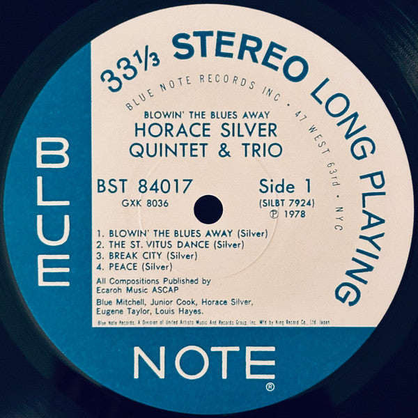 The Horace Silver Quintet - Blowin' The Blues Away (Vinyl, LP, Albu...