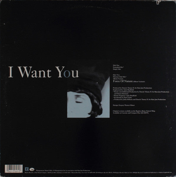Juliet Roberts - I Want You (Vinyl, 12", 33 ⅓ RPM) Very Good Plus (VG+) / Very Good (VG)