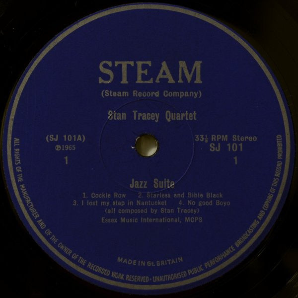 The Stan Tracey Quartet - Jazz Suite (Inspired By Dylan Thomas' Under Milk Wood) (Vinyl, LP, Album, Reissue) Very Good (VG) / Good Plus (G+)