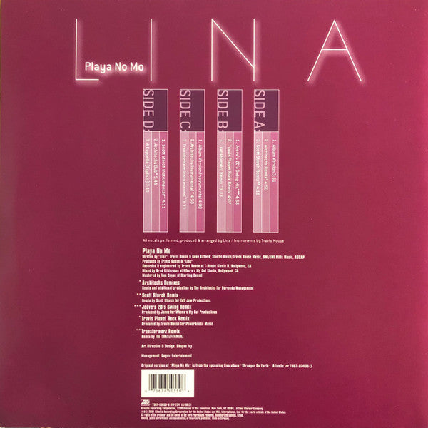 Lina - Playa No Mo (2x12", 33 ⅓ RPM, Single) - Very Good Plus (VG+) / Good Plus (G+)