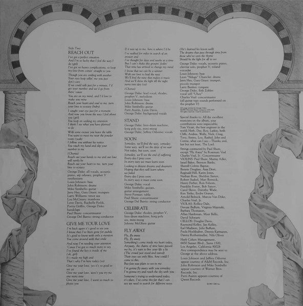 George Duke - Guardian Of The Light (Vinyl, LP, Album, Stereo) Very Good Plus (VG+) / Very Good Plus (VG+)