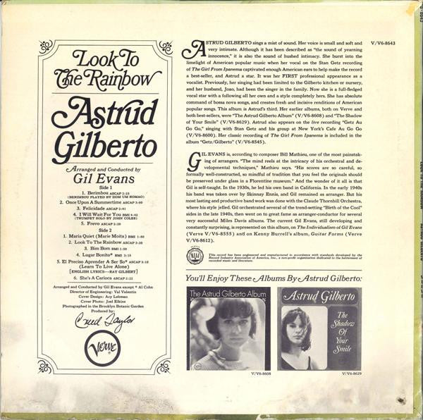 Astrud Gilberto - Look To The Rainbow (Vinyl, LP, Album, Stereo) Good Plus (G+) / Very Good (VG)