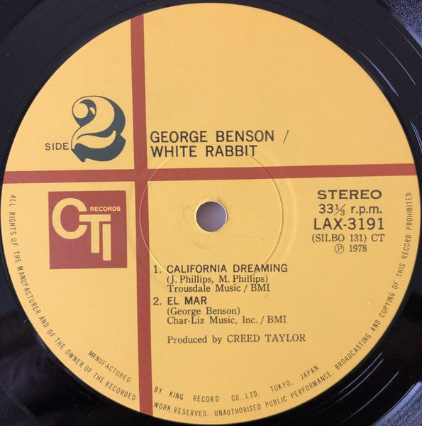 George Benson - White Rabbit (Vinyl, LP, Album, Limited Edition, Re...