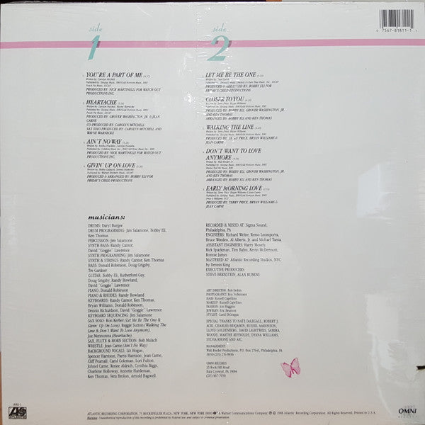 Jean Carn - You're A Part Of Me (Vinyl, LP, Album) Very Good (VG) / Very Good (VG)