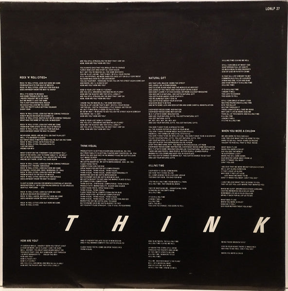 The Kinks - Think Visual (Vinyl, LP, Album, Stereo)