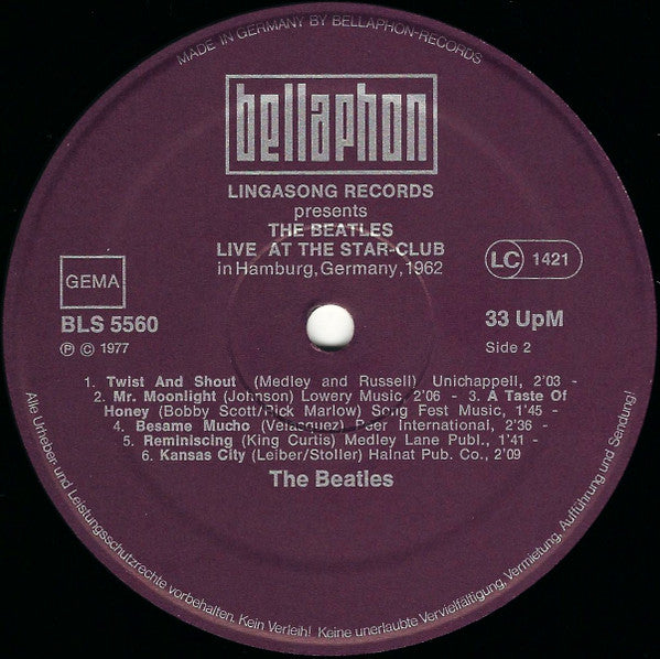 The Beatles - Live! At The Star-Club In Hamburg, Germany; 1962 (Vin...