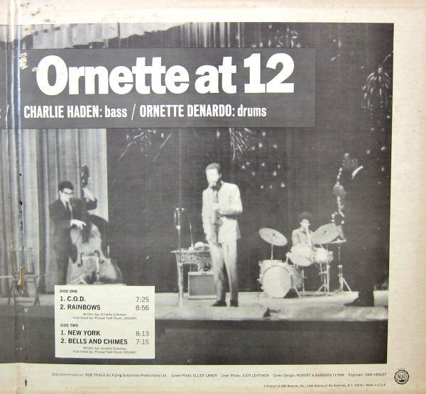 Ornette Coleman - Ornette At 12 (Vinyl, LP, Album, Stereo) Very Good (VG) / Good Plus (G+)