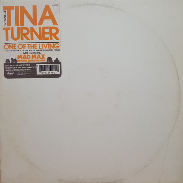 Tina Turner - One Of The Living (Vinyl, 12", Single, 33 ⅓ RPM) Very Good Plus (VG+) / Very Good (VG)