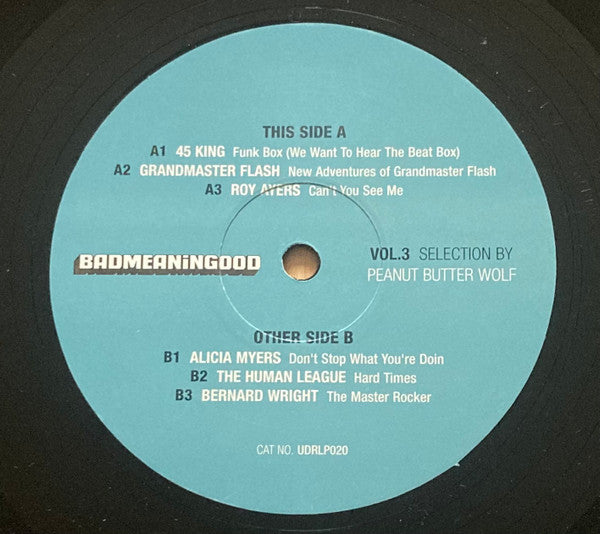 Peanut Butter Wolf - Badmeaningood Vol. 3 (2xVinyl, LP, Compilation) Very Good Plus (VG+) / Very Good (VG)