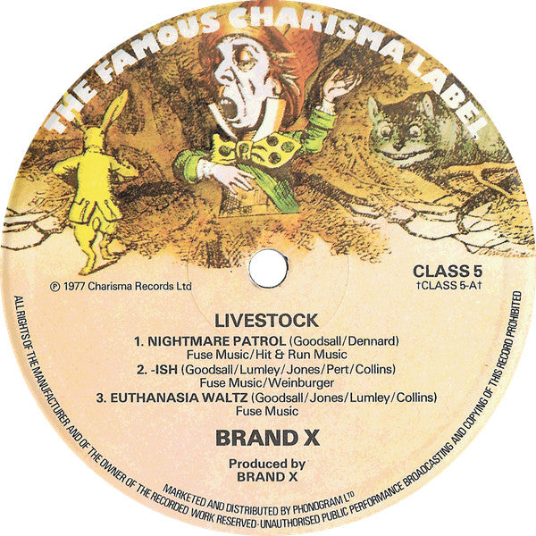 Brand X (3) - Livestock (Vinyl, LP, Album) Very Good Plus (VG+) / Very Good (VG)