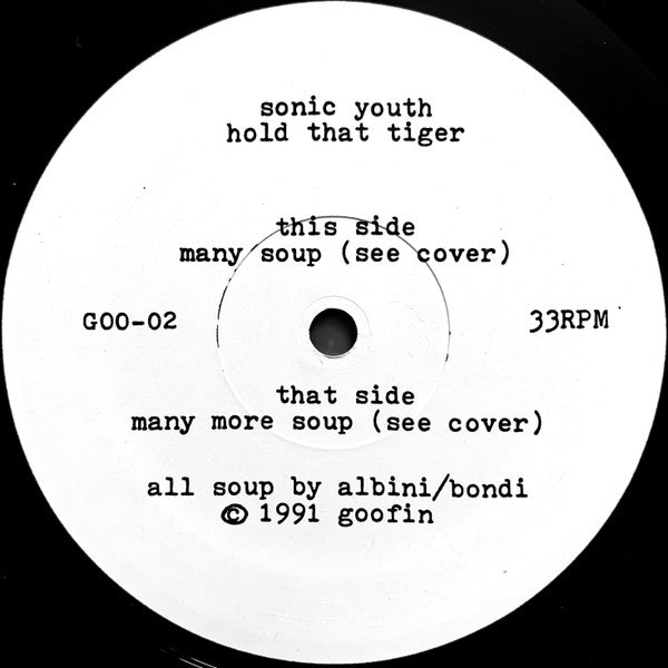 Sonic Youth - Hold That Tiger (Vinyl, LP) Near Mint (NM or M-) / Very Good Plus (VG+)