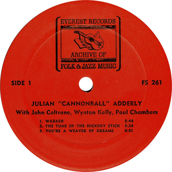 Cannonball Adderley - Julian "Cannonball" Adderly (Vinyl, LP, Compilation, Stereo) Good Plus (G+) / Good Plus (G+)