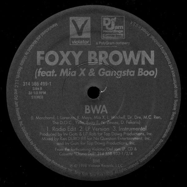 Foxy Brown - Hot Spot (Vinyl, 12", Single) Very Good (VG) / Very Good Plus (VG+)