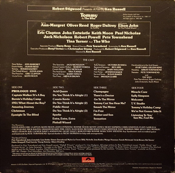 Various - Tommy (Original Soundtrack Recording) (2xVinyl, LP, Album) Very Good Plus (VG+) / Very Good (VG)