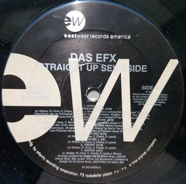Das EFX - Straight Up Sewaside (Vinyl, LP, Album) Very Good (VG) / Mint (M)