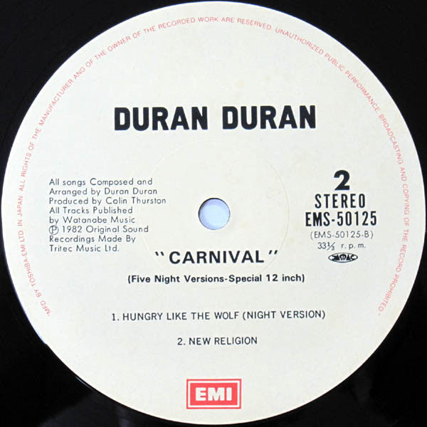 Duran Duran - Carnival (Vinyl, 12", 33 ⅓ RPM, Mini-Album, Compilation)