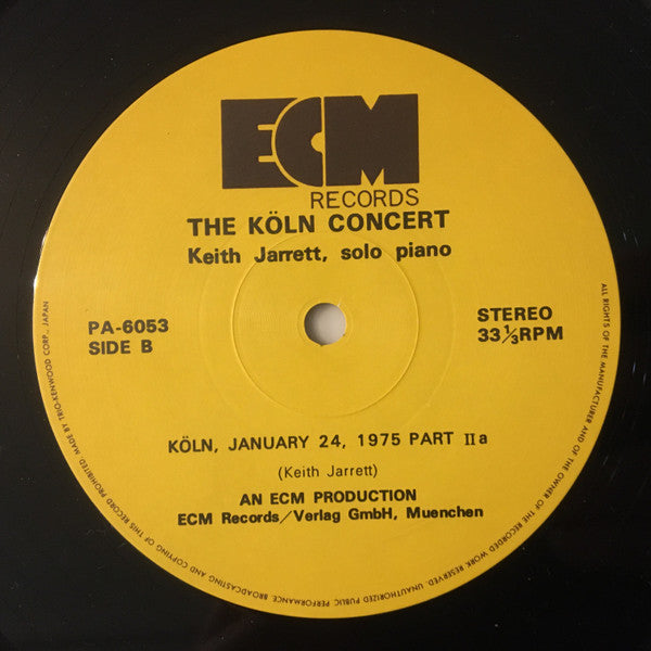 Keith Jarrett - The Köln Concert = ケルン・コンサート (Vinyl, LP, Album)
