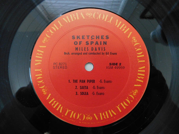Miles Davis - Sketches Of Spain (Vinyl, LP, Album, Reissue, Stereo) Very Good Plus (VG+) / Very Good (VG)
