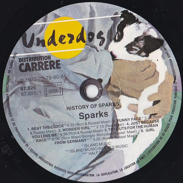 Sparks - The History Of Sparks (Vinyl, LP, Compilation) Very Good (VG) / Very Good (VG)