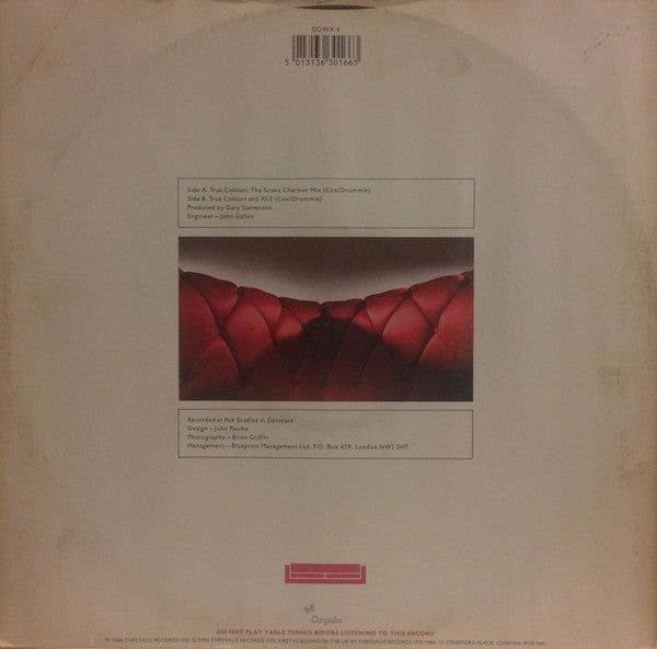 Go West - True Colours (The Snake Charmer Mix) (Vinyl, 12") Very Good (VG) / Very Good Plus (VG+)