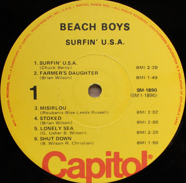 The Beach Boys - Surfin' USA (Vinyl, LP, Album, Reissue, Stereo) Very Good (VG) / Very Good (VG)