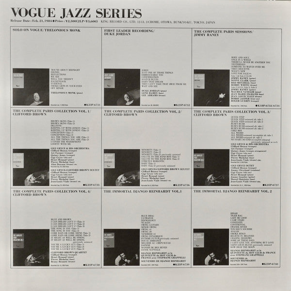 Thelonious Monk - Solo On Vogue (Vinyl, LP, Reissue, Mono)
