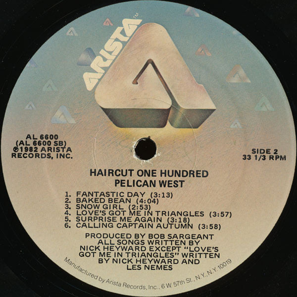 Haircut One Hundred - Pelican West (Vinyl, LP, Album, Misprint, Stereo) Very Good (VG) / Very Good (VG)