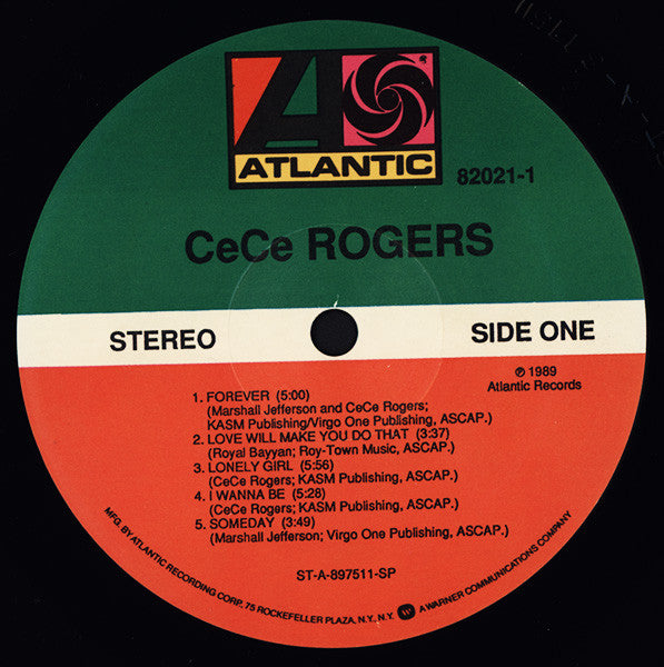 Ce Ce Rogers - CeCe Rogers (Vinyl, LP, Album) Very Good (VG) / Good Plus (G+)