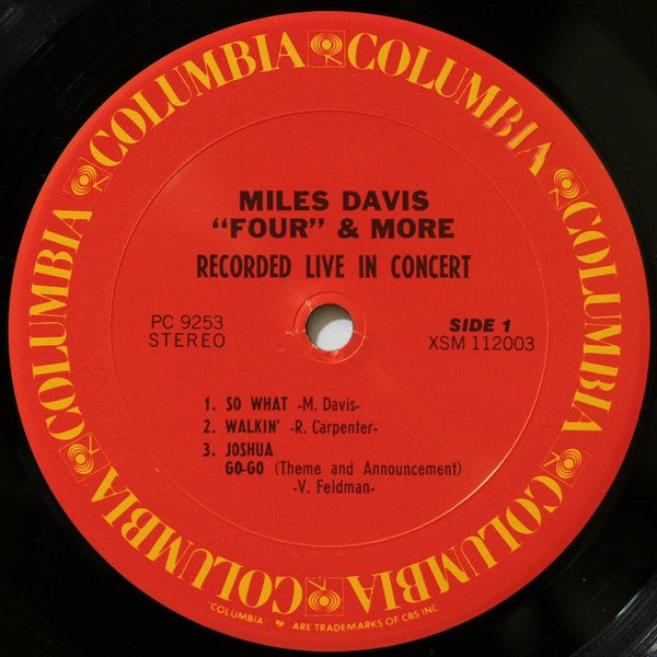 Miles Davis - 'Four' & More - Recorded Live In Concert (Vinyl, LP, ...