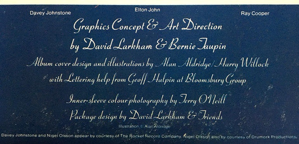 Elton John - Captain Fantastic And The Brown Dirt Cowboy (Vinyl, LP, Album, Stereo) Very Good (VG) / Good Plus (G+)