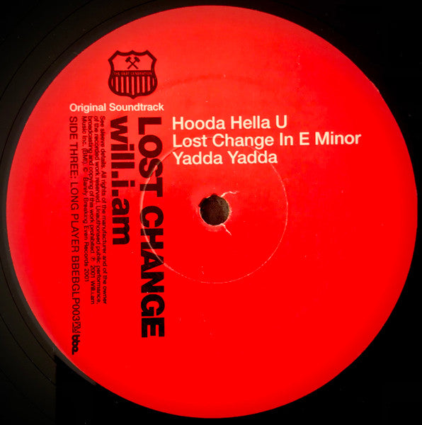 Will I Am - Lost Change (Original Soundtrack) (2xVinyl, LP, Album) Good Plus (G+) / Good Plus (G+)
