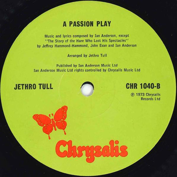 Jethro Tull - A Passion Play (Vinyl, LP, Album) Very Good (VG) / Good (G)