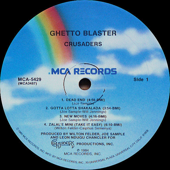 The Crusaders - Ghetto Blaster (Vinyl, LP, Album, Stereo) Good Plus (G+) / Very Good Plus (VG+)