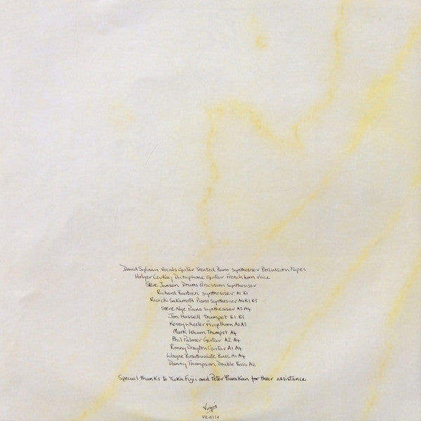 David Sylvian - Brilliant Trees (Vinyl, LP, Album)