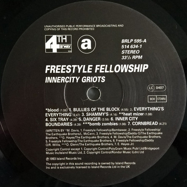 Freestyle Fellowship - Innercity Griots (Vinyl, LP, Album)