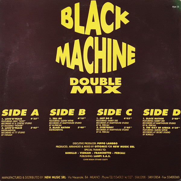 Black Machine - Double Mix (2xVinyl, 12", 45 RPM, Limited Edition) Good Plus (G+) / Good Plus (G+)