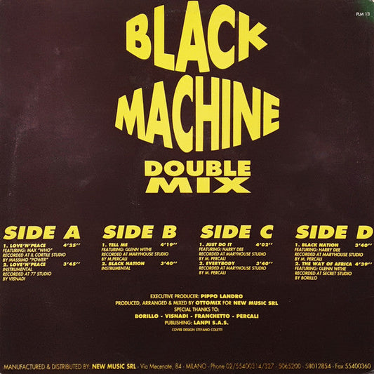 Black Machine - Double Mix (2xVinyl, 12", 45 RPM, Limited Edition) Good Plus (G+) / Good Plus (G+)