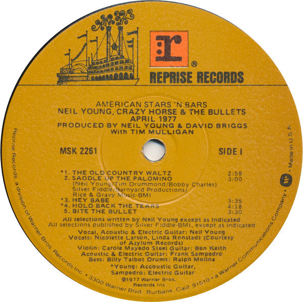 Neil Young - American Stars 'N Bars (Vinyl, LP, Album)