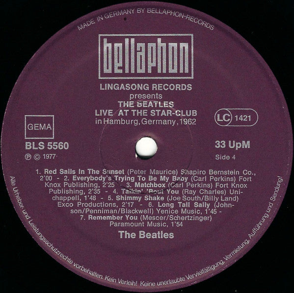 The Beatles - Live! At The Star-Club In Hamburg, Germany; 1962 (Vin...